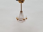 Dollhouse Chandelier Ceiling Light Candles Battery Operated 1 12 Scale Miniature