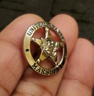 Obsolete Us Marshal Round Edge Pin