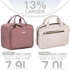 Travel Toiletry Bag For Women  Makeup Essentials Organizer hanging Case Rosewood