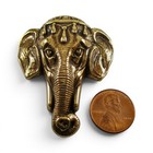 Vintage Elephant Brass Pin Antique Brooch French Casting