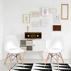 2pc Dining Chair Stylish Wood Dining Chairs Modern Dsw Chair Lounge Plastic S   