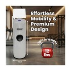 Germisept 7 Gallon Floor Stand Gym Wipe Dispenser - Stainless Steel