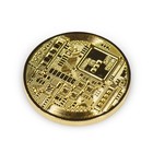 Bitcoin Collectible gold Plated Commemorative Blockchain Coin  Collector s Coin