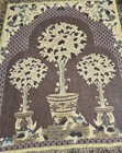 Tapestry Blanket Lemon Tree Fleur De Lis Fringe 