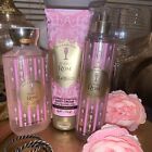 Bath And Body Works Bubbly Rose - 3 Pc Gift Set - Mist  Shower Gel  Body Cream    