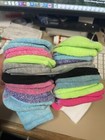 Hanes Ultimate Girls Sz L 4-10  Multicolored Cushion Ankle Socks 16 Pair Pack
