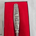 Vintage Hovding Tinn Pewter Viking Norwegian Norway Cheese Plain Slicer 9 