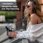 24oz Insulated Coffee Stainless Steel Travel Mug With Lid And Straw  black 1    