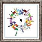 Judaica Art Alef Beit Hebrew Alphabet Kabbalah Jewish Giclee Art Print