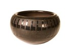 San Ildefonso Pottery Jar By Blue Corn Ca 1990  3 5  X 5 25  A Rounded Open Bowl