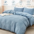 Avelom Grayish Blue Duvet Cover King 104 X 90 Inches   3 Pieces  1 Duvet Cove   