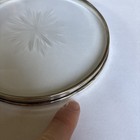 Vintage  Gorham Sterling Silver 1320 And Etched Glass Large Coaster