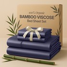 4pc Sheet Set 100  Bamboo Viscose Cooling Deep Pocket Luxury Soft Bed Sheets