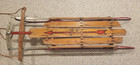 Vintage 48    Flexible Flyer Wooden Snow Sled Metal Runners Winter -- Rare 