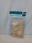 Vintage Penley s 50 Wooden Clothespins Nos Made In Usa One Piece Laundry Craft