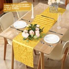 12 Pcs Gold Satin Table Runner 12x72 Inch Elegant Wedding Banquet Party
