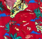 Vintage Marc Daniels Hawaiian Aloha Island Fish Shirt Size  Large