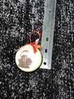 I Love My Poodle  Dog Christmas Tree Ornament  Santa Hat Sparkly