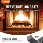 30 Inch Fireplace Log Grate Powder-coated Steel Wood Burning Rack Holder