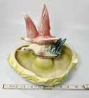 Vintage Mccoy Flying Duck Planter 1950s Mallard Pink Green Shallow Gorgeous