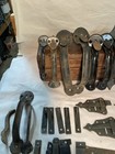 Lot Of 9  Vintage Barn Door Thumb Latches   Parts