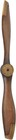 Deco 79 Traditional Wooden Airplane Propeller Decor  5  H X 48  L  Polished