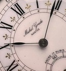 Michel Goude Nantes Pocket Watch 17 Rubis Roman Porcelain Dial Manual Windingc