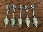 Set Of 5 Gorham Sterling Silver H 38 Citrus Spoons  5 50  32 2 G 