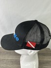 Scuba Life Diver Down Flag Black Mesh Trucker Hat Snapback Cap
