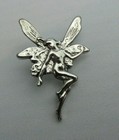 New Silver Metal Nude Naked Fairy Pin  1 3 4  X 1 1 4 
