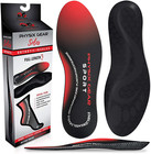 Physix Gear Sport Full Length Orthotic Inserts W  Arch Support Shock Absorption