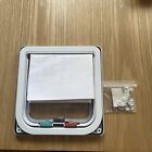 Thin 4 Way  Pet Door Cat Puppy Dog Lockable White Flap Door Frame Magnetic Lock