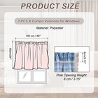 24  W X 59  L Curtain Valances For Windows  Light Blue  Set Of 1 Panel