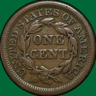 1848 Braided Hair Large Cent Extremely Fine Xf Coin  33483