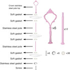 6 Set Cake Stand Hardware Kit Tiered Tray Hardware Fittings 3 Tier Cake Stand Ho