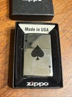 Zippo Windproof High Polished Chrome Lucky Ace Lighter  24011 New In Box
