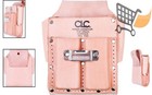 Tool Pouch Leather Heavy Duty 5-pocket Belt Storage Organizer