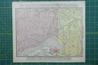 Kansas City Arkansas Vintage Original 1895 Rand Mcnally World Atlas Map Lot
