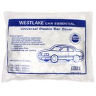 5 Pack Clear Plastic Disposable Car Cover Temporary Universal Rain Dust Garage
