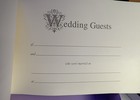 Wedding Guest Book White With Lace Bow And Flower With Jewels
