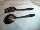 Vintage Baby Fork   Spoon Set 1847 Rogers Bros Free Shipping 