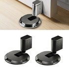 2pc Stainless Steel Heavy Duty Magnetic Door Stop Mechanical Door Stopper Holder