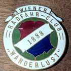 1888 Wiener Wanderlust Radfahr Austrian Bicycle Cycling Club Enamel Metal Pin