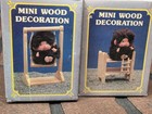 Vintage Mini Monchichi Monkey On Swing And Bed