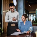 Server Waitress Waist Apron - Half With 3 Pockets black Black 2 Pack 