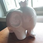 Pottery Barn Ceramic  elephant  Bank - White Children s Nursery Bank