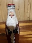 Vintage Hand Painted Santa Claus On A Vintage Coca Cola Bottle