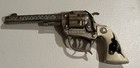 Vintage Hubley Metal Tex Cap Gun Pistol Long Horn Handles Cowboy Western