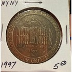 Lot Of 6 Vintage 1997 New York-new York Hotel Casino  1 Gaming Tokens Las Vegas
