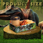 50pcs Dinosaur Paper Food Trays 5lb Disposable Party Snack Nacho Popcorn